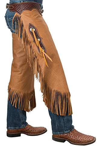 Weaver Leather Chinks with Basketweave Yoke Set