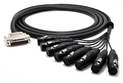 enoaudio Mogami 2932 8 Multicore analógico Cable Snake | D-Sub 25 – Neutrik XLR hembra | HiFi - 3,0 m