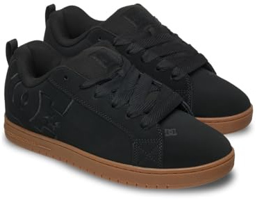 Dc Shoes Men's Court Graffik Sneaker, Black Gum, 9.5 UK