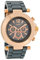 Oozoo Strass Damenuhr mit Kunststoffband 40 MM Rose/Silbergrau/Dunkelgrau C4883