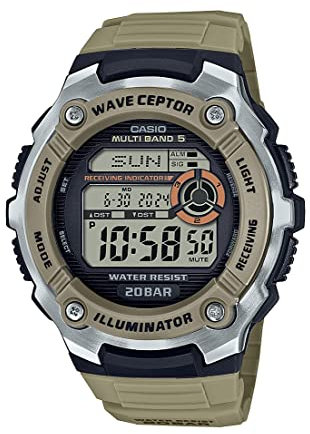 Casio Men Digital Quartz Watch with Resin Strap WV-200R-5ACF