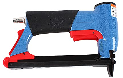 LANNADD 4-16mm Druckluft Tacker, Pneumatische Nagler Klammergerät Tacker, Heftmaschine Pneumatik Druckluftnagler Nagelgerät 1/2 Werkzeug Luftkraft Hefter Naglerhefter Geeignet für Möbelbau