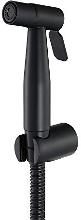 VNFOCRQJH Handheld Bidet Sprayer Head Stainless Steel Portable Toilet Bidet Shower Head Black Bathroom Shower Bidet Tap for Toilet Cleaning, Personal Hygiene, Floor Cleaning,B(A)