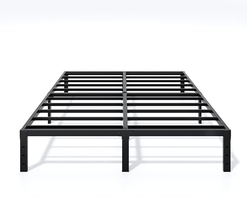LUMUNANCE Metal Bed Frame Queen Size - 12 Inch Heavy-Duty Queen Platform Bed Frame No Box Spring Needed, Easy Assembly, Noise-Free, Sturdy Mattress Foundation, Underbed Storage Space