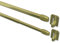 Interdeco Vitragestangen mit Klebehaken/Scheibenstangen Messing farbig (8 Stück), ausziehbar 40-60 cm