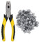 MUYIRTED Drahtkäfig-Schnallen-Clips und Zangen-Set, 300 Stück Clips, Metallschnallen-Clip für Haustier Katze Hund Kaninchen Käfig und Rinder Schaf Zaun Drahtgeflecht