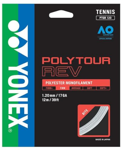 Yonex Polytour Rev 1.20mm 12m Pack Tennis String White