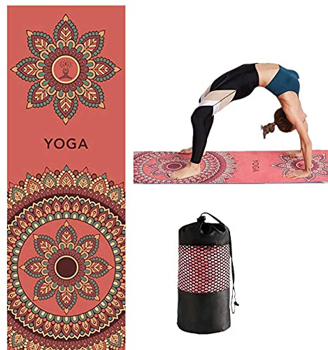 BOENTA Yoga Handtuch rutschfest Yogatuch Handtuch für Yoga Mat Fitness Mat Handtuch Matte Handtuch für die Übung Yoga Handtücher Mat Handtuch 6,183