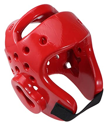 INOOMP Casque Enfant Casques pour Adultes Enfants Sparring Couvre-Chef Eva pour Kickboxing Amortisseur De Taekwondo Aldult Équipement De Protection Combinaison Rouge