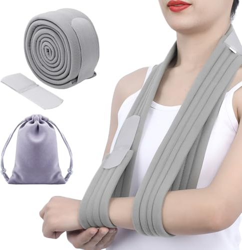 Eophmi Sling for Arm Support, Adjustable Arm Sling for Shoulder Injury, Arm Slings for Wrist Injury, Shoulder Sling, Arm Slings for Elbow Injury for Broken Wrists Shoulders Injury for Men Women
