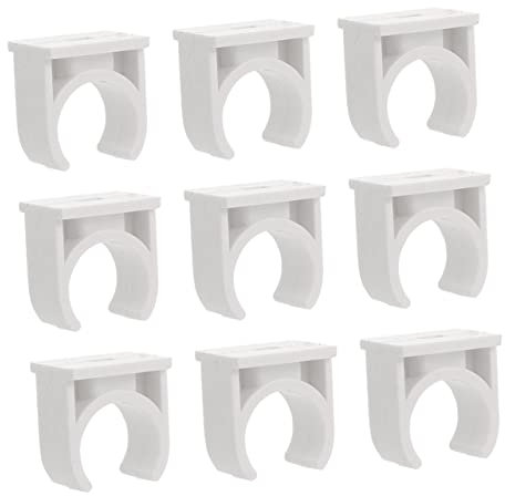 HYTROVE Morsetto in Pvc Per Tubi Gancio Di Supporto u Per Elettricista Supporto Parete Per e Tubazioni Materiale Resistente e Corrosione