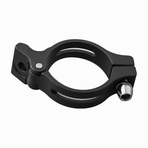 Front Derailleur Braze On Clamp Band Adapter for Bicycle Frames Without Braze On Mount Aluminum Alloy 31 8/34 9mm (31.8mm)
