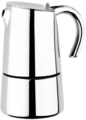 BRA Bella Cafetera, Capacidad 10 Tazas, Acero Inoxidable 18/10, Único