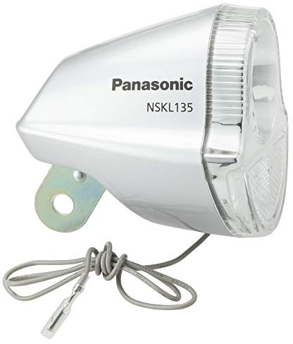 Panasonic NSKL135-S LED Hub Dynamo Dedicated Light, Foot Light, Bicycle, Silver, W 2.6 x D 3.0 x H 2.7 inches (65 x 76 x 69 mm)