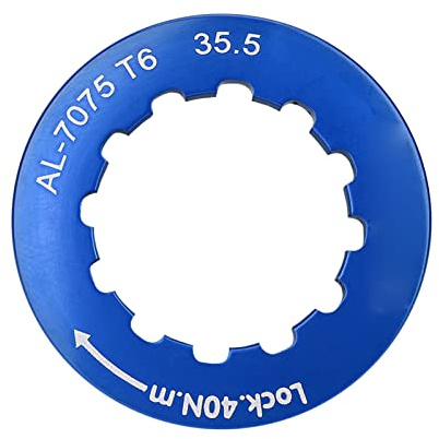 VGEBY Cassette Locking Ring, Cassette Lockring for 7-11 Speed Mountain Bike (Blue) 7 Speed Cassette Bicycle and Spare Parts Ride
