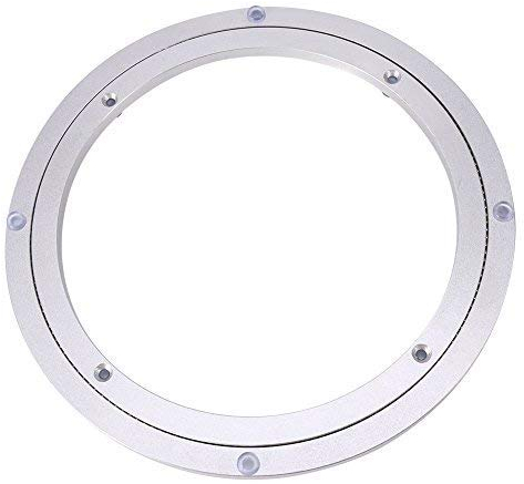 Plateau pivotant lisse en alliage d'aluminium à plateau tournant pivotant pour plateau tournant pour plateaux pivotants pour kaleïdoscopes servant d'affichages [10 pouces]Patins pour meubles