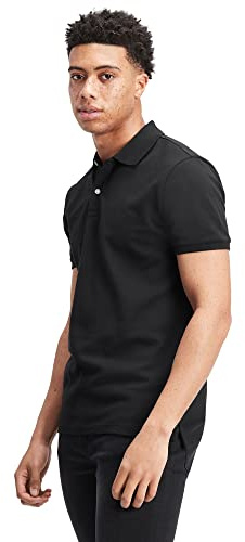 GAP Mens Stretch Pique Polo Shirt, True Black V2, X-Large US