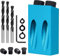 Kinsinder 14 Stück 15 ° Schrägloch Positionierer, Pocket Hole Jig Kit, Schrägloch Bohrschablone, Locher Locator Schrägloch Positionierer Taschenloch Jig Kit