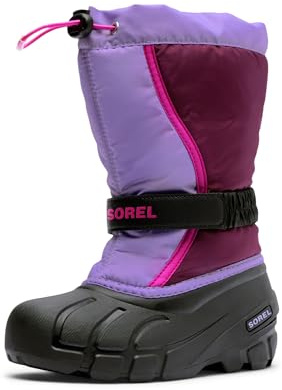 SOREL Children's Flurry Boot - Purple Dahlia, Paisley Purple - 10