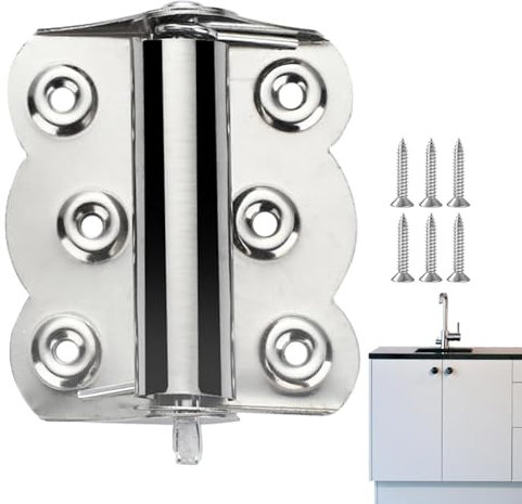 Charnières de porte moustiquaire en acier inoxydable - Charnières de ferme-porte automatique à ressort | Système de fermeture automatique durable, idéal pour portes légères, patios et portails