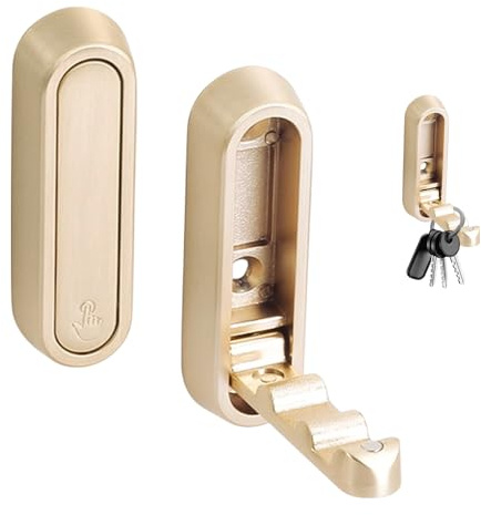Neyeau 2 Pieces of Foldable Wall Hook, Gold Coat Hooks of Zinc Alloy, Heavy Duty Aluminum Alloy Foldable for Wall-Mounted Coats, Bags, Towels, Keys (Gold)