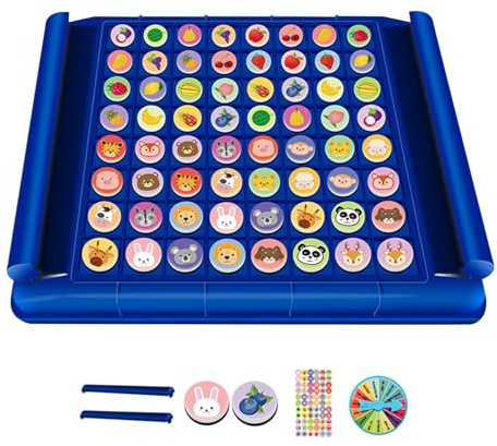 Tablero de ajedrez invertido | Juego de 64 piezas para dos jugadores con pensamiento lógico | Juego de mesa de ajedrez estrategia | para y niñas familias guarderías aulas dormitorio