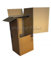 1 unidad - Cajas armario para mudanza, para transportar la ropa, de doble onda de 50 x 50 x 120 cm