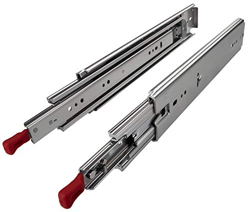 Junker 1 Paar Schwerlastauszüge KV1-250-H76-L813-LC 813 mm (32) mit Lock-in/out Einrastfunktion Schubladenschiene belastbar bis 250 Kg