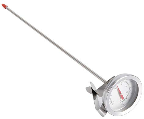 DEWIN Termometro per la Produzione di Birra, Termometro per Caramelle a quadrante con Sonda Lunga, Termometro da Cucina con Clip per Birra, Vino e Birra Domestica BBQ Carne