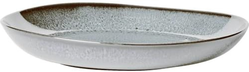 Villeroy & Boch like. by Lave glacé Schale flach, 28 x 27 x 4,3 cm, schöne Schale aus Steingut für Beilagen und größere Gerichte, spülmaschinenfest