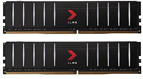PNY XLR8 Gaming 16GB (2x8GB) DDR4 2666MHz (PC4-21300) CL16 1.2V Low Profile Dual Rank Desktop (DIMM) Memory Kit – MD16GK2D4266616LP