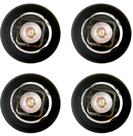 MelTruck® 4 x gula LED-avgränsningslampor konturlampor E9 för släp, släpvagn, husvagn