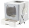 Vealind Covered Cat Litter Box with Lid for Small and Medium Cats, Top Entry Drawer Type with Front Door Cat Litter Tray (Grey)