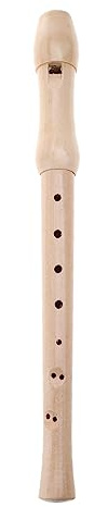 YUXITA Soprano Recorder German C Key 8 Hole Wooden Descant Recorder Adults Beginners with Handbag