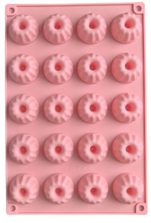 HUANGING Stampi in silicone per torte in miniatura, stampi per torte in silicone, capacità 20 stampi da forno per dessert fatti a mano