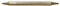 Rayher Hobby 7869306 Kalligraphie-Stift Metallic, gold, mit 2 Spitzen, Strichstärken 2 und 3, 5 mm, 1 Stück (1er Pack)