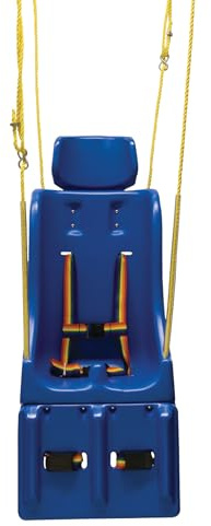 Skillbuilders Full Support Swing Seat with Pommel Head and Leg Rest with Rope, Small (Child)