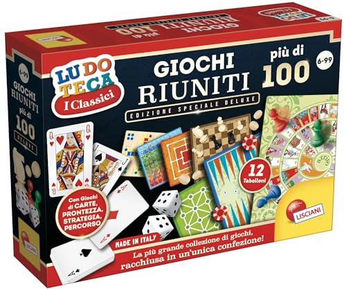 Liscianigiochi- Riuniti Piu' di 100 Scatola Deluxe, Multicolore, 68791
