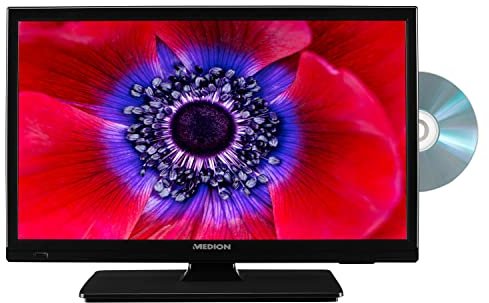 MEDION E11901 (MD 20023) 47 cm (18,5 Zoll) Fernseher (integrierter DVD-Player, HD Triple Tuner, CI+, 12V KFZ Car-Adapter, Mediaplayer)