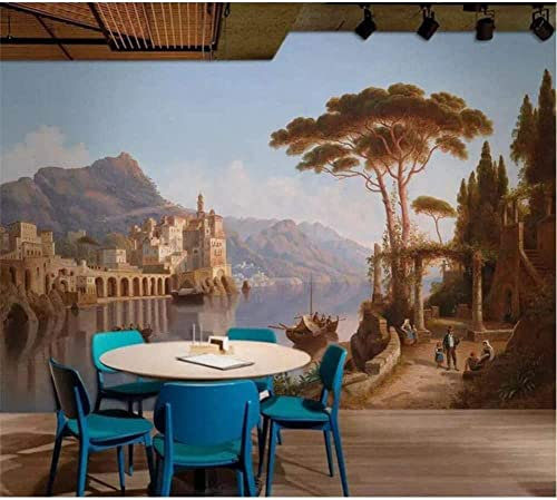 Papel Pintado De Fondo De Tv - Hermoso Paisaje Alpino Natural Papel Tapiz Para Decoración De Sala De Estar Mural 3D Sin Costuras Papel Tapiz Para Sala De Estar Dormitorio Peel 250(ancho)x175(alto) cm