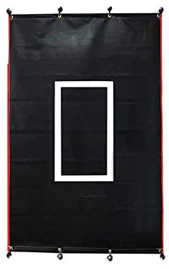 Fußballnetz-Schießscheiben für Tore Baseball Backstop 4ft x 6ft Batting Cage Target Backdrop mit Strike Zone for Baseball Softball Pitching Target Net Training Practice Tool