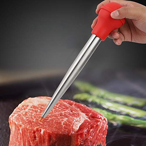 ANKROYU Seringue à Viande en Acier Inoxydable, Outil D'assaisonnement De Marinade en Acier Inoxydable Durable, Outil De Marinade De Viande pour Badigeonner Et Mariner