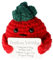 Rumyve Positive Dolls with Card Tomato Inspirational Hug,Fun Tomato,Positive Creative Cute Wool Knit Toy Birthday Gift Party Decoration Encouragement,Red,Women: One Size
