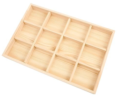 AOKWAWALIY Bol à bijoux fiable - Plateau à bijoux empilable - Plateau de lavabo - Décoration de maison pour commode - Bijoux pour bagues - Bols à maquillage - Plateau de présentation en bois