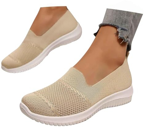 ticticlily Scarpe Donna Estive Scarpe Ortopediche Traspirante Sneakers da Ginnastica A Cachi 39 EU
