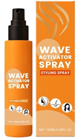 Spray Activador de Ondas - 100ml Nutritiva para Pelo Rizado - Nutritiva y Alisadora para Mujeres Ocupadas Viajes Rutina Diaria Estilistas en Casa