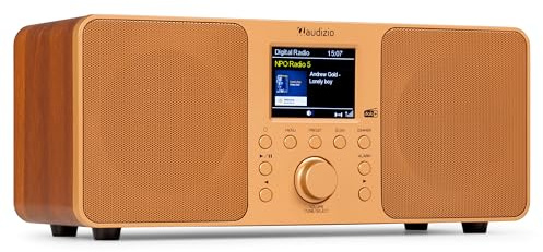 Audizio Genua DAB+ Stereo Radio with Bluetooth, FM, USB & Aux – Copper