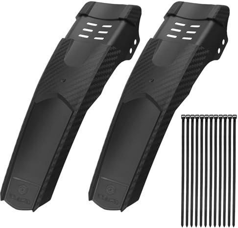 TMZELOA 2 Unids Guardabarros de Bicicleta, Guardabarros MTB de Bicicleta Delantero y Trasero Universal Guardabarros de Bicicleta, Guardabarros Bicicleta para Bicicleta de Montaña Carretera Bicicleta