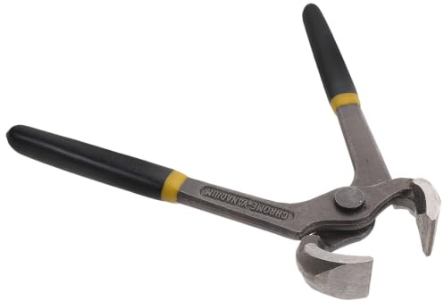 Pince Arrache-clou de Charpentier en Acier Chrome-vanadium Noir