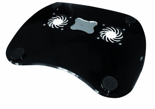 Waytex 12694 - Base de refrigeración para Ordenador portátil (hasta 17, 2 Ventiladores, USB), Negro